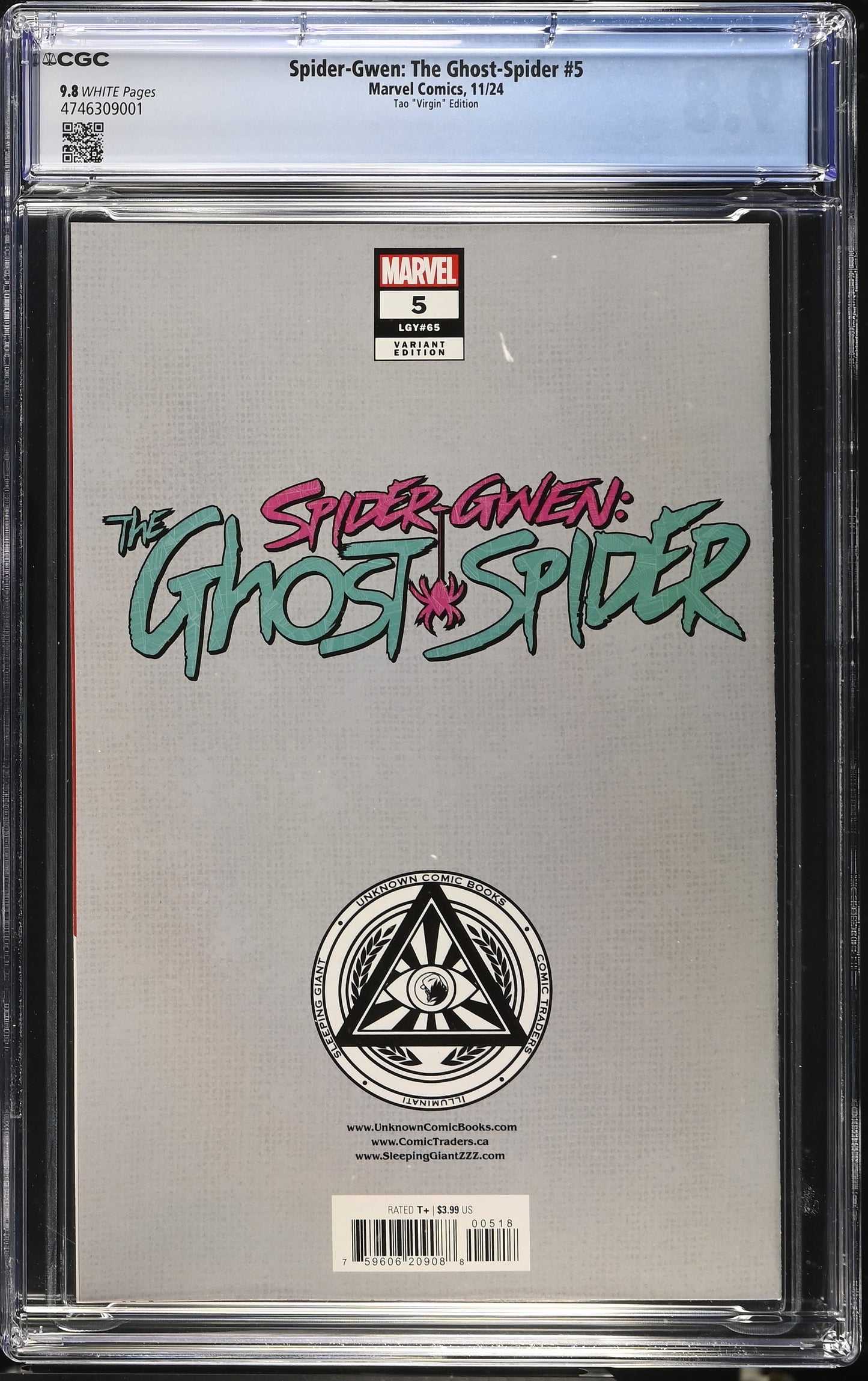 Spider-Gwen: The Ghost-Spider #5 CGC Tao "Virgin" Edition