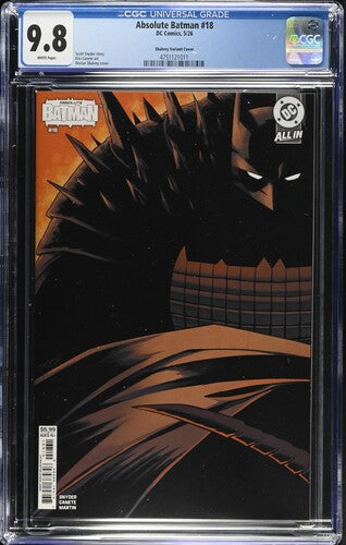 Absolute Batman #18 CGC 9.8 Shalvey Variant Cover