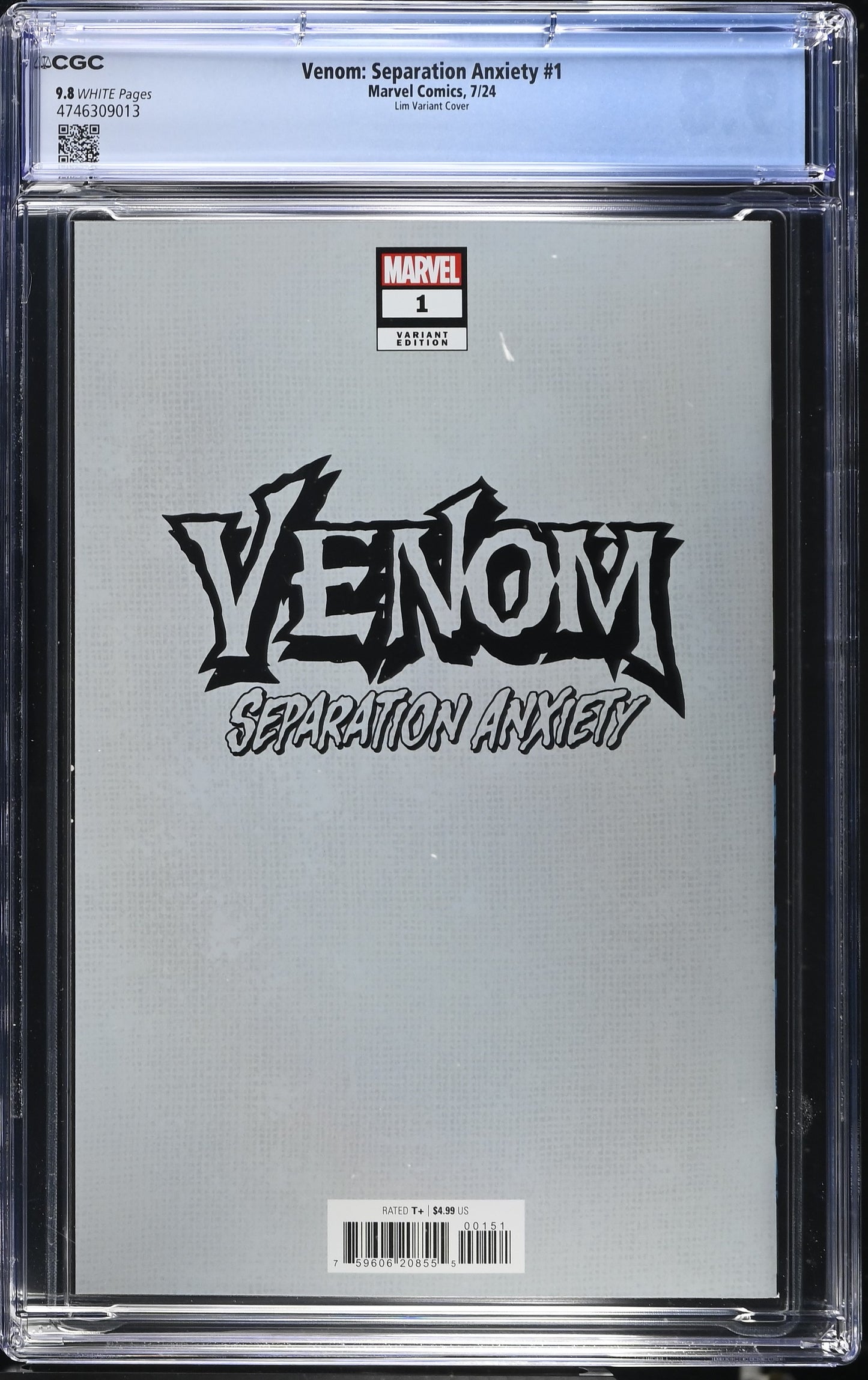 Venom: Separation Anxiety #1 CGC 9.8 Lim Variant Cover