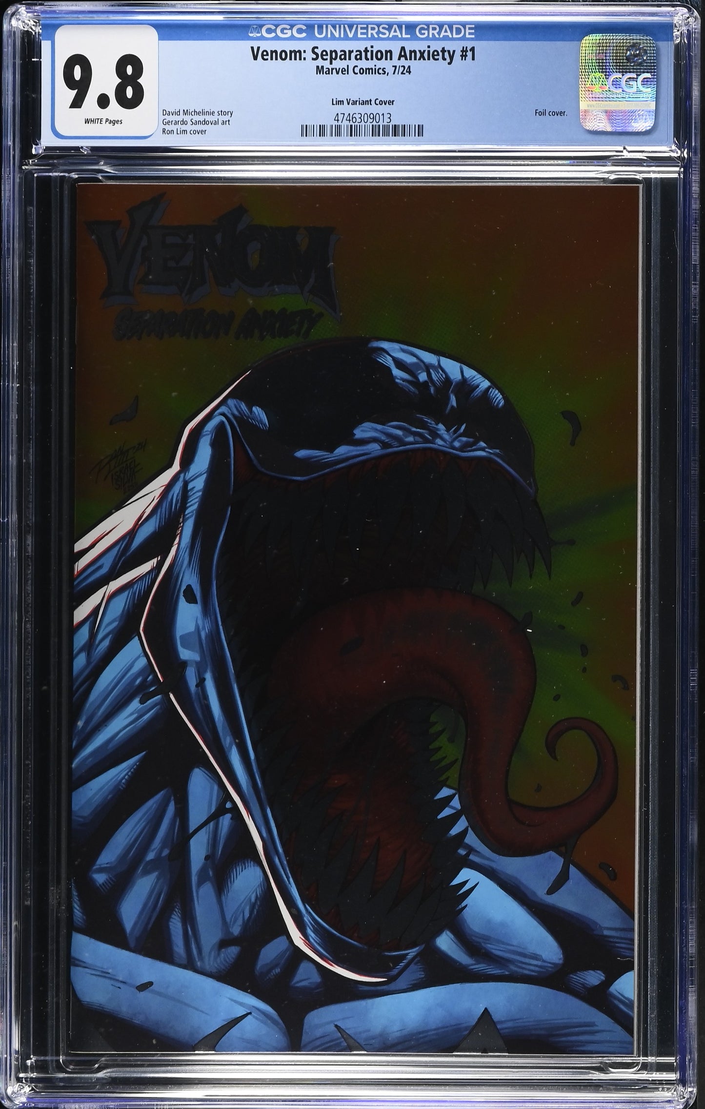Venom: Separation Anxiety #1 CGC 9.8 Lim Variant Cover