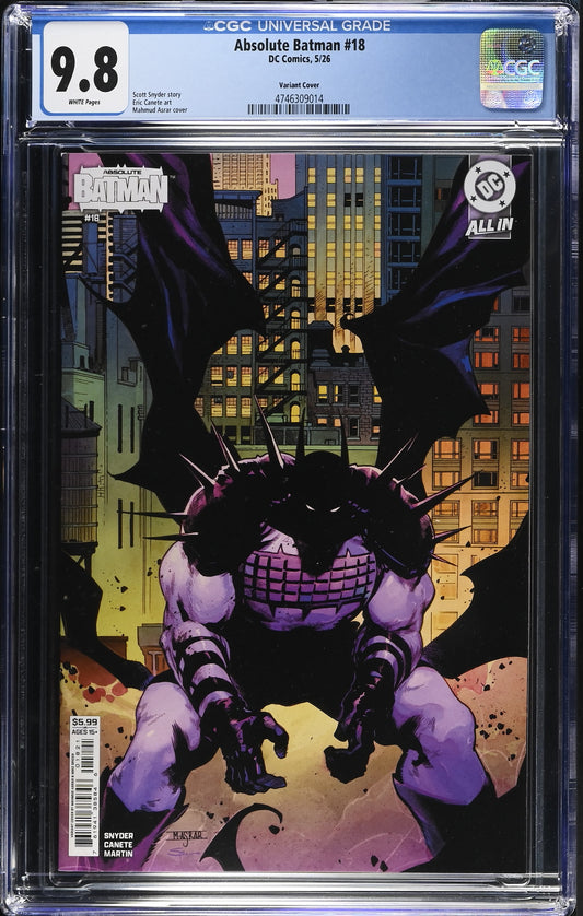 Absolute Batman #18 CGC 9.8 Variant Cover
