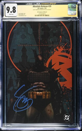 Absolute Batman #20 CGC 9.8 217 Exclusives Edition B