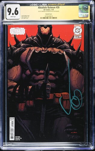 Absolute Batman #20 CGC 9.6 Variant Cover