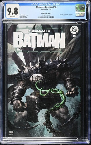 ABSOLUTE BATMAN #18 - CGC 9.8 - ALAN QUAH MEGACON EXCLUSIVE VARIANT LIMITED RARE