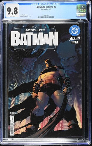 🔥Absolute Batman #5 CGC 9.8 CVR A Nick Dragotta DC 2025🗝️🔥
