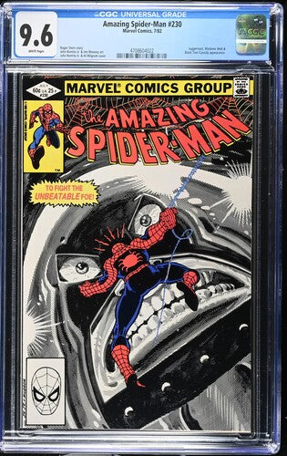 Amazing Spider-Man # 230 CGC 9.6 White (Marvel, 1982) Juggernaut appearance