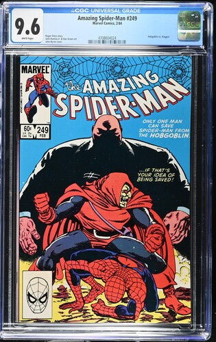 Amazing Spider-Man #249 Hobgoblin vs Kingpin 1984 Green Goblin BYRNE-c CGC 9.6