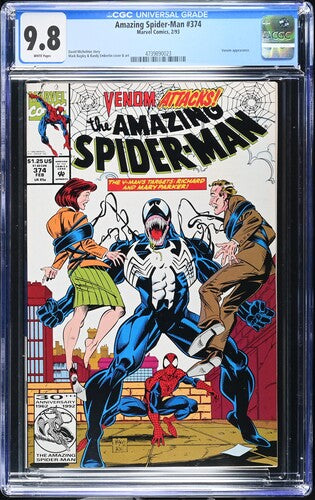 The Amazing Spider-Man # 374 - (2/1993) Venom - White Pages CGC 9.8