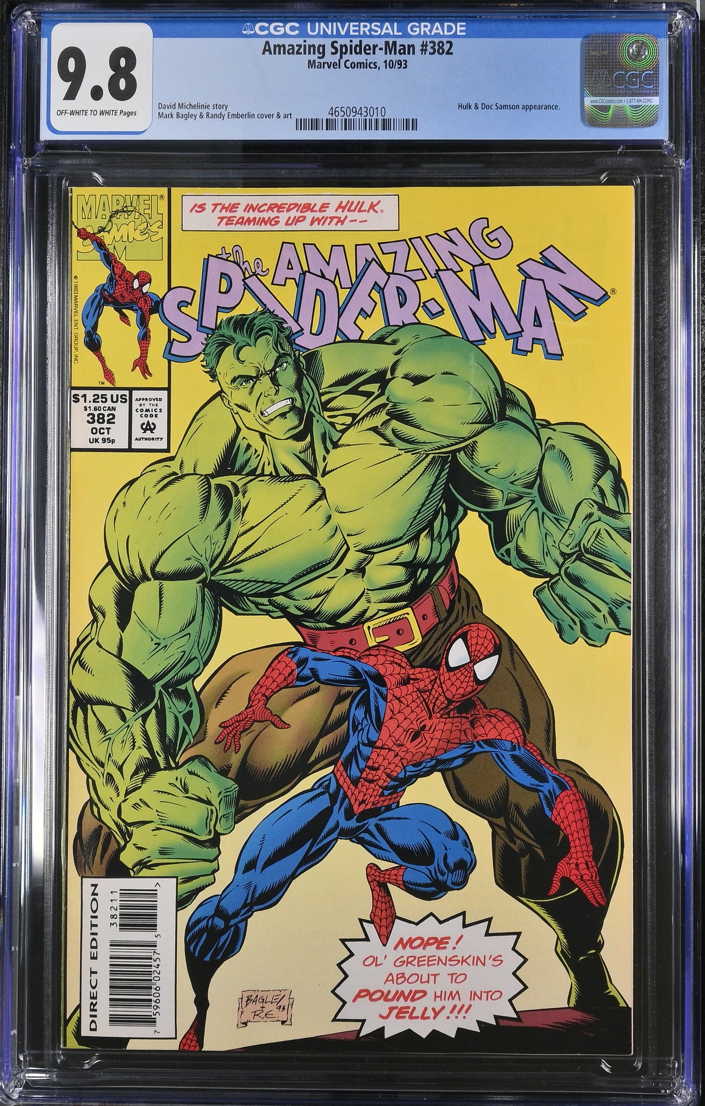 Amazing Spider-Man #382 CGC 9.8 (1993)