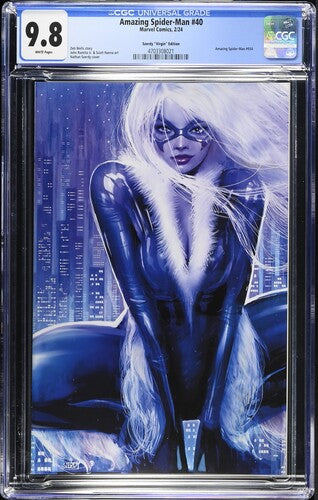 Amazing Spider-Man #40 CGC 9.8 Szerdy "Virgin" Ed. Black Cat Excl