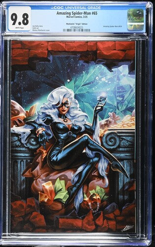 Amazing Spider-Man #65 CGC 9.8 (2025) Black Cat - Manhanini Virgin Graded Comic