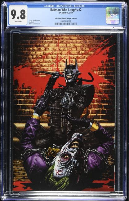 Batman Who Laughs #2 CGC 9.8 Suayan Virgin Variant