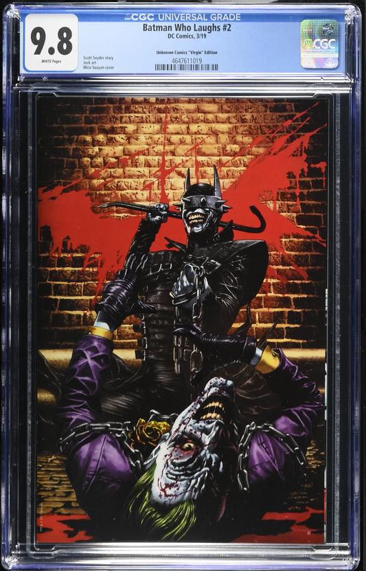 Batman Who Laughs #2 CGC 9.8 Suayan Virgin Variant