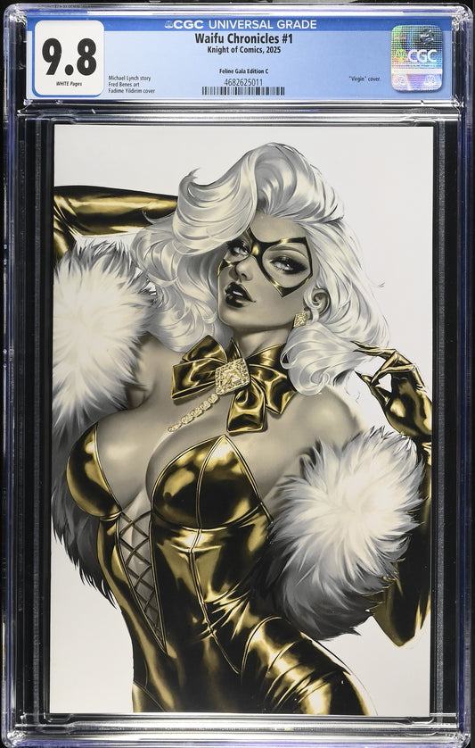 Black Cat Cosplay Virgin Fadime Yildirim Gold WAIFU Chronicles CGC 9.8