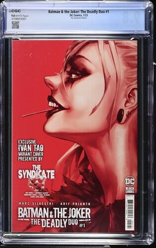 Batman & The Joker: The Deadly Duo #1 - Ivan Tao - Exclusive Trade CGC 9.8