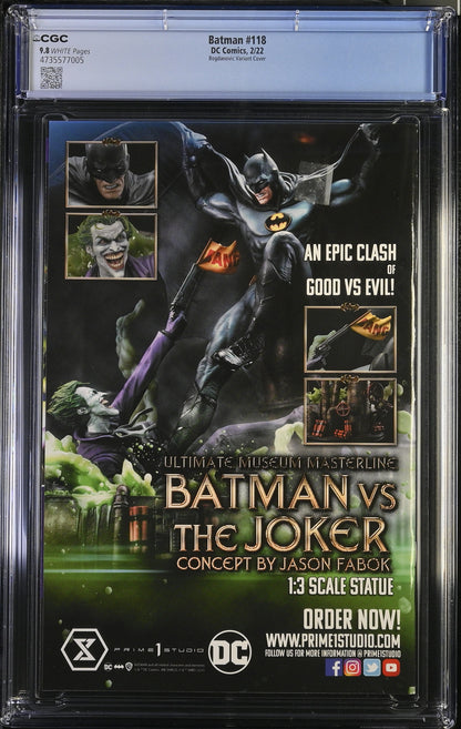 Batman #118 Abyss Variant Cover CGC 9.8 By DC Comics 2022