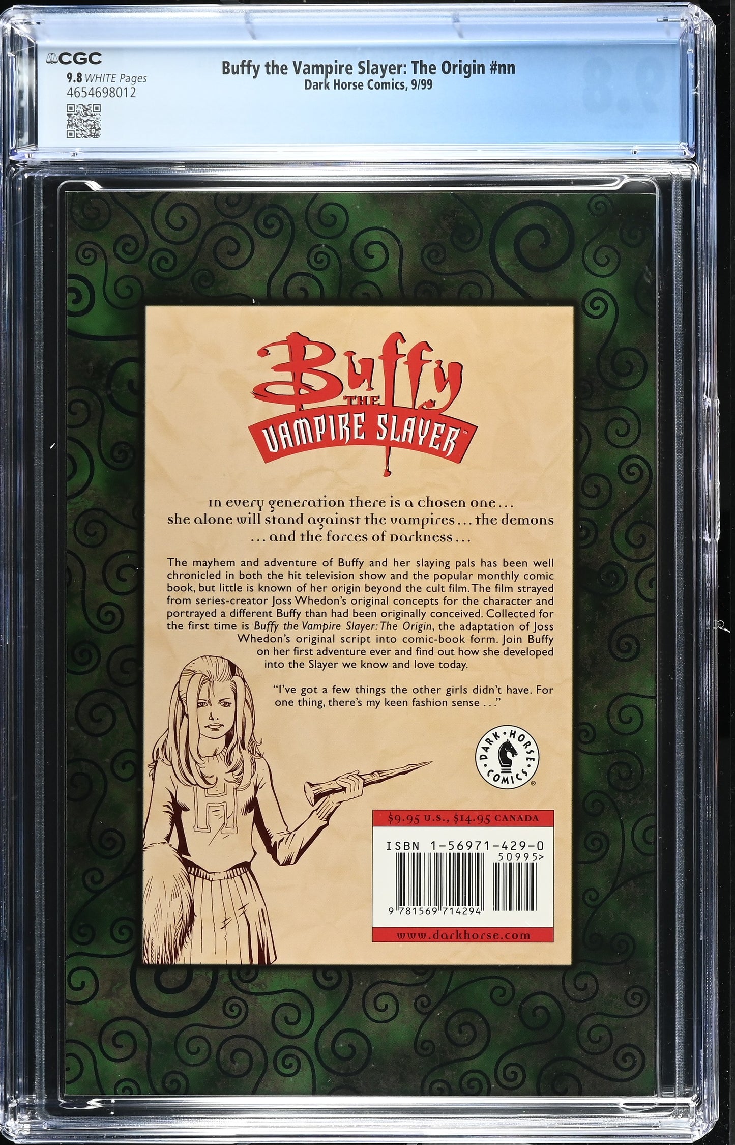 Buffy The Vampire Slayer Origin CGC 9.8