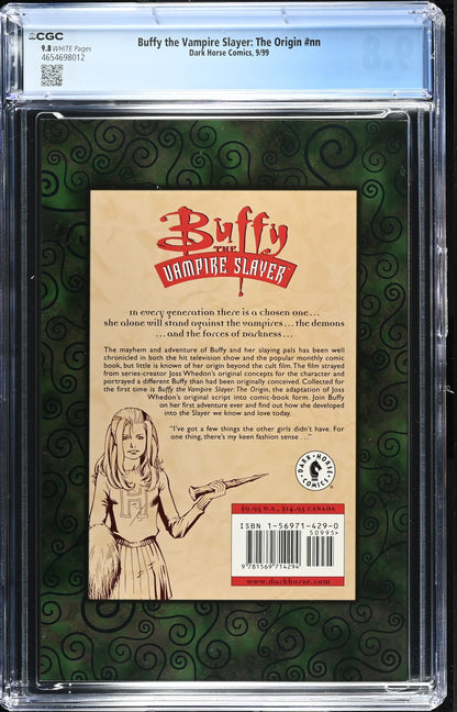 Buffy The Vampire Slayer Origin CGC 9.8