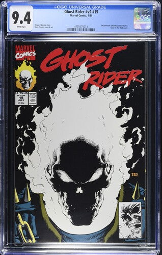 Ghost Rider #15 July 1991 CGC 9.4. Marvel Comic Book