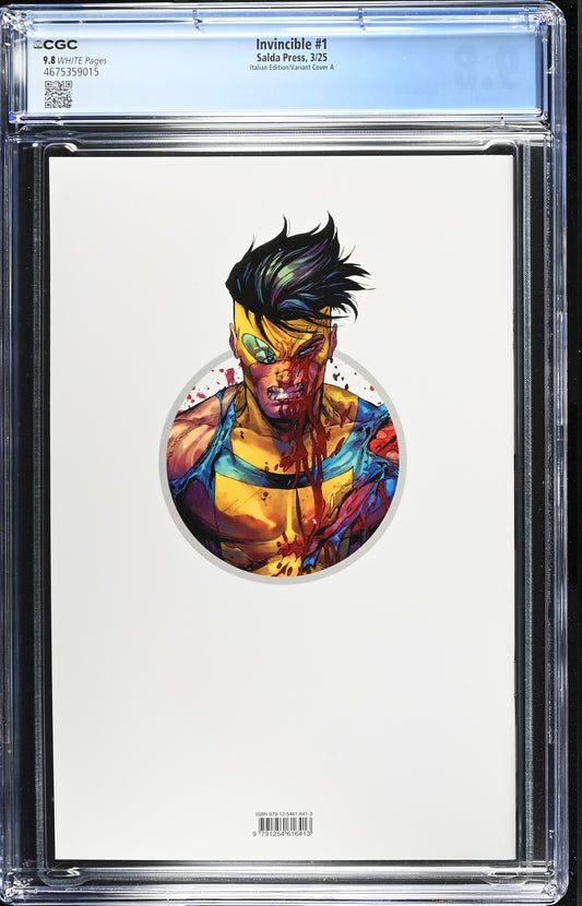 Invincible 1 CGC 9.8 3/25 Salda Press Italian Edition/Variant Cover