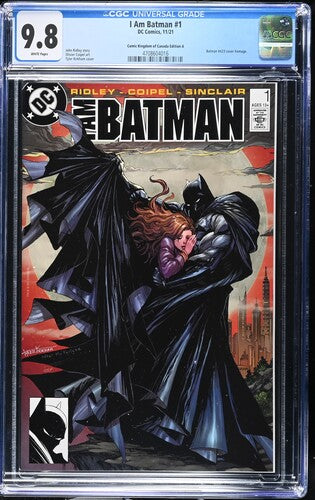 I AM BATMAN # 1 - TYLER KIRKHAM Variant - Batman #423 Homage - CGC 9.8 Edition A