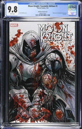 Moon Knight Facsimile #1 Tyler Kirkham Whatnot exclusive Battle Damage CGC 9.8
