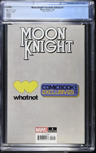 Moon Knight Facsimile #1 Tyler Kirkham Whatnot exclusive Battle Damage CGC 9.8