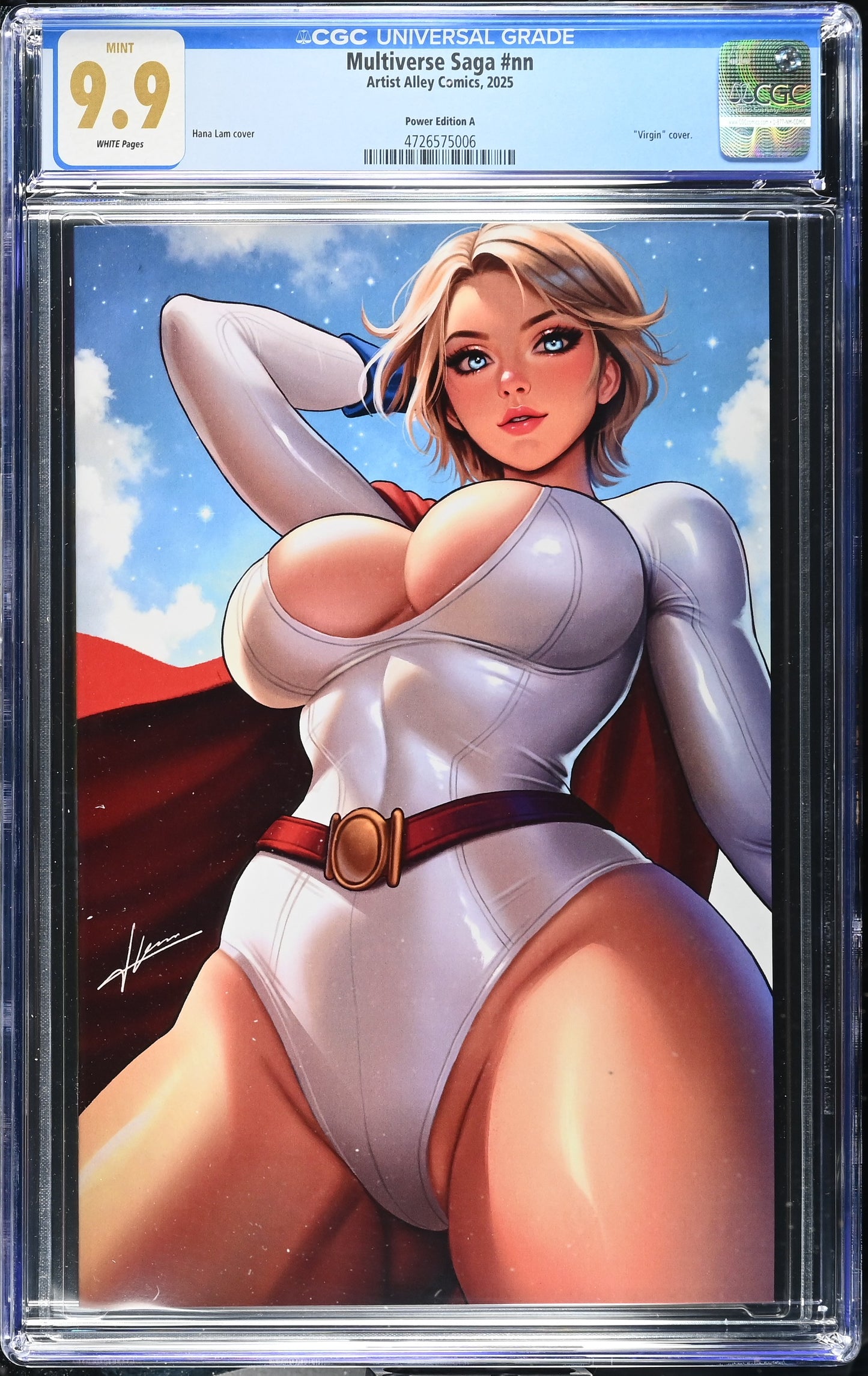 Artist Alley Comics Multiverse Saga #1 Power Girl Cosplay By Hanna Lam CGC 9.9