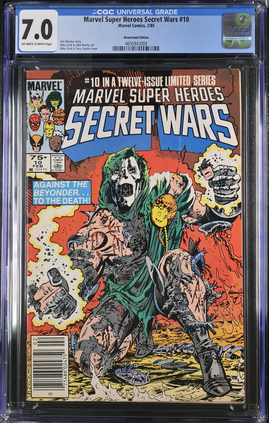 Marvel Super Heroes Secret Wars #10 Feb 1985 CGC 7.0 (NEWSSTAND)