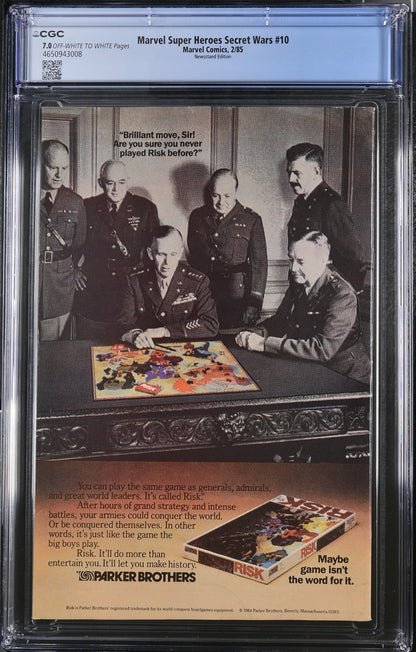 Marvel Super Heroes Secret Wars #10 Feb 1985 CGC 7.0 (NEWSSTAND)