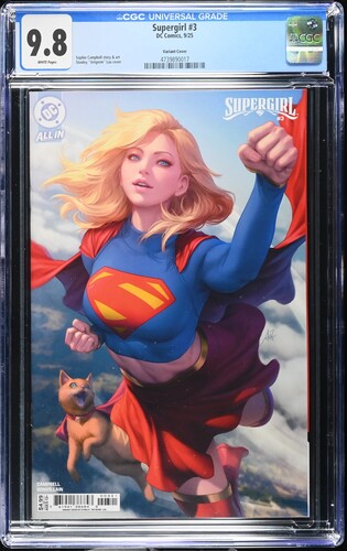 Supergirl #3 Artgerm Lau variant CGC 9.8 NM/M Gorgeous Gem Wow
