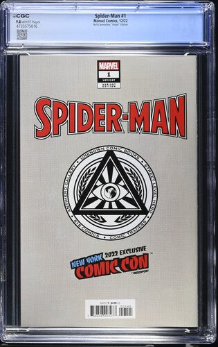 SPIDERMAN #1 VIRGIN VARIANT NYC 2022 EXCLUSIVE MARY JANE SPIDER- MAN CGC 9.8