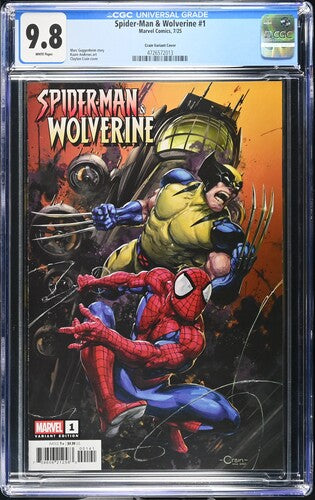 Spider-Man & Wolverine 1 CGC 9.8 (2025) Crain Variant