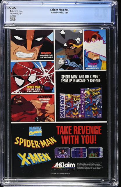 Spider-Man 44 CGC 9.8 White Pages Marvel 1994