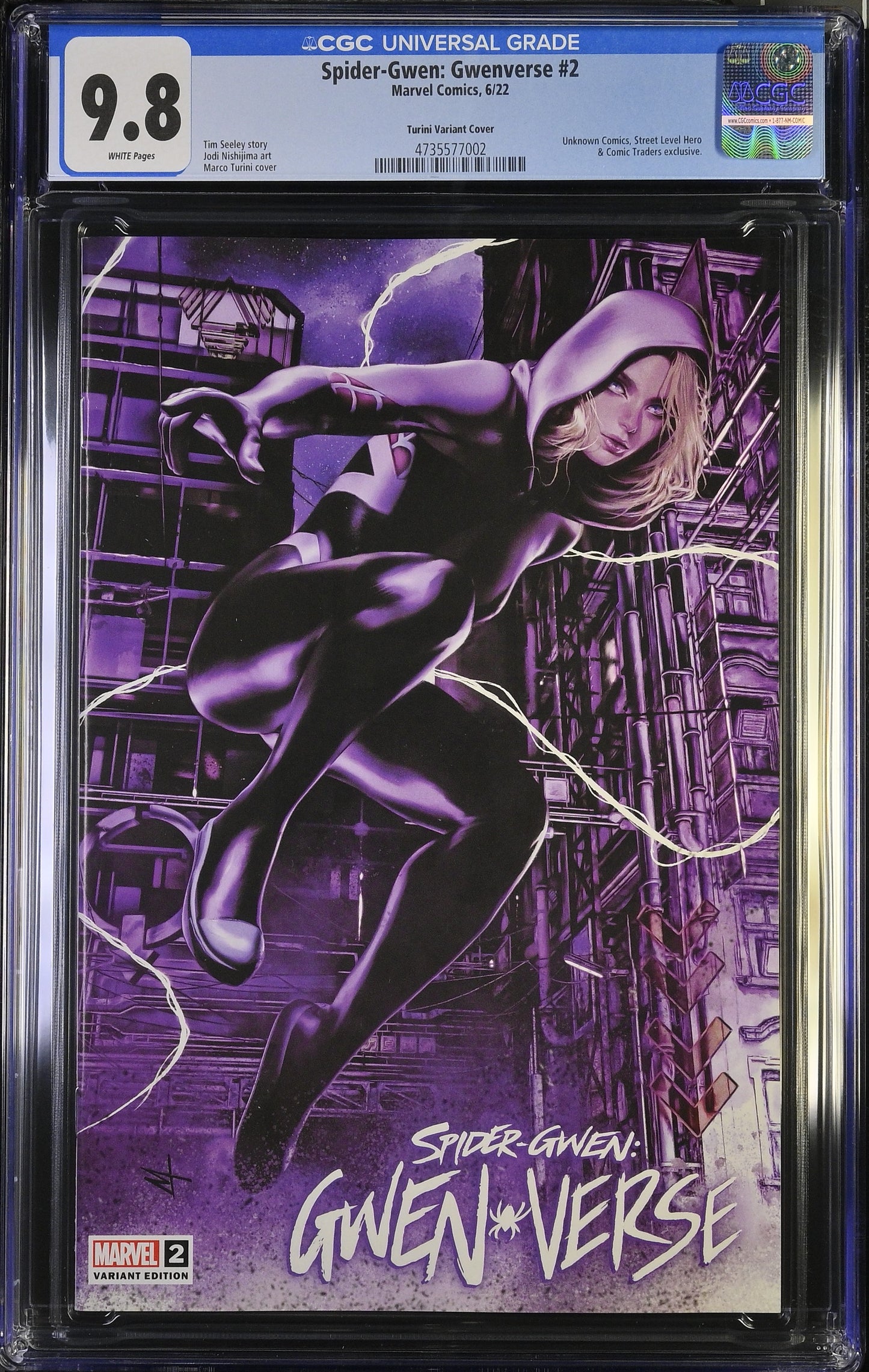 Spider-Gwen: Gwenverse #2 Virgin Variant CGC 9.8