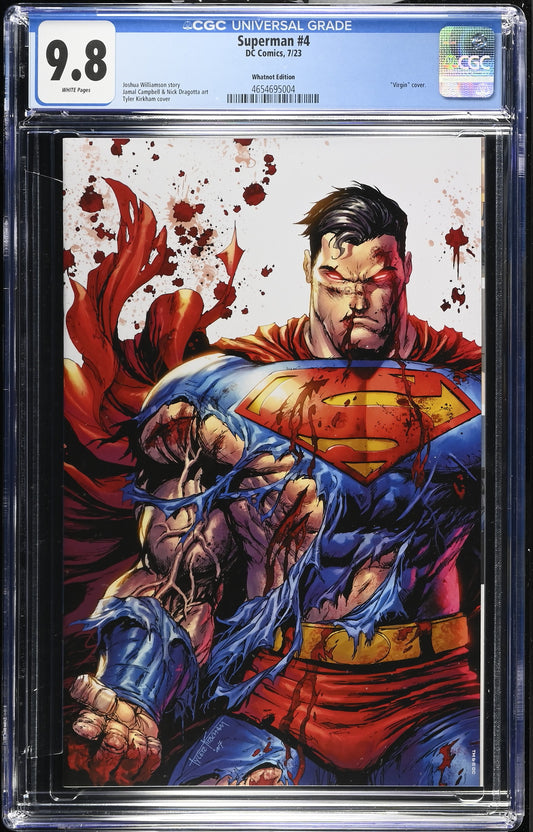 Superman #4 CGC 9.8 Battle Damage -Tyler Kirkham