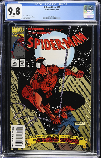 Spider-Man 44 CGC 9.8 White Pages Marvel 1994