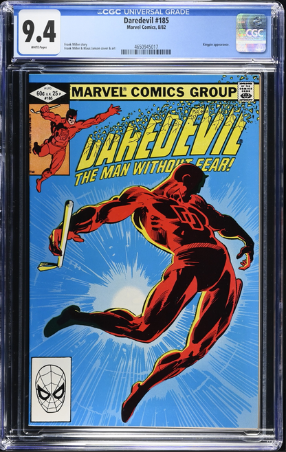 Daredevil #185 - CGC Graded 9.4 - Frank Miller