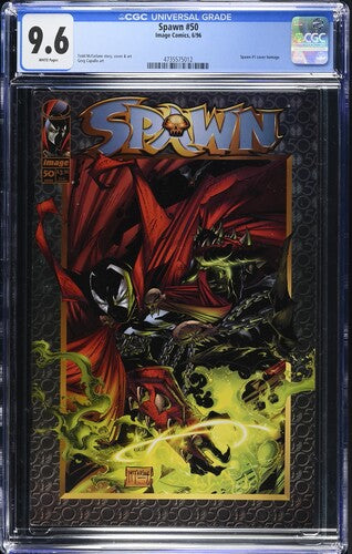 1996 ,Spawn #50 CGC 9.6 -Todd McFarlane.