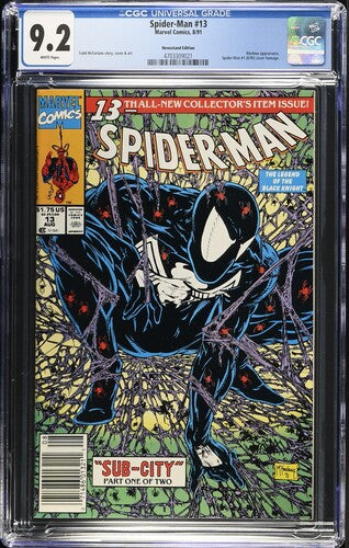 Spider-Man #13 CGC 9.2, 991, Todd McFarlane! Marvel Comics MCU