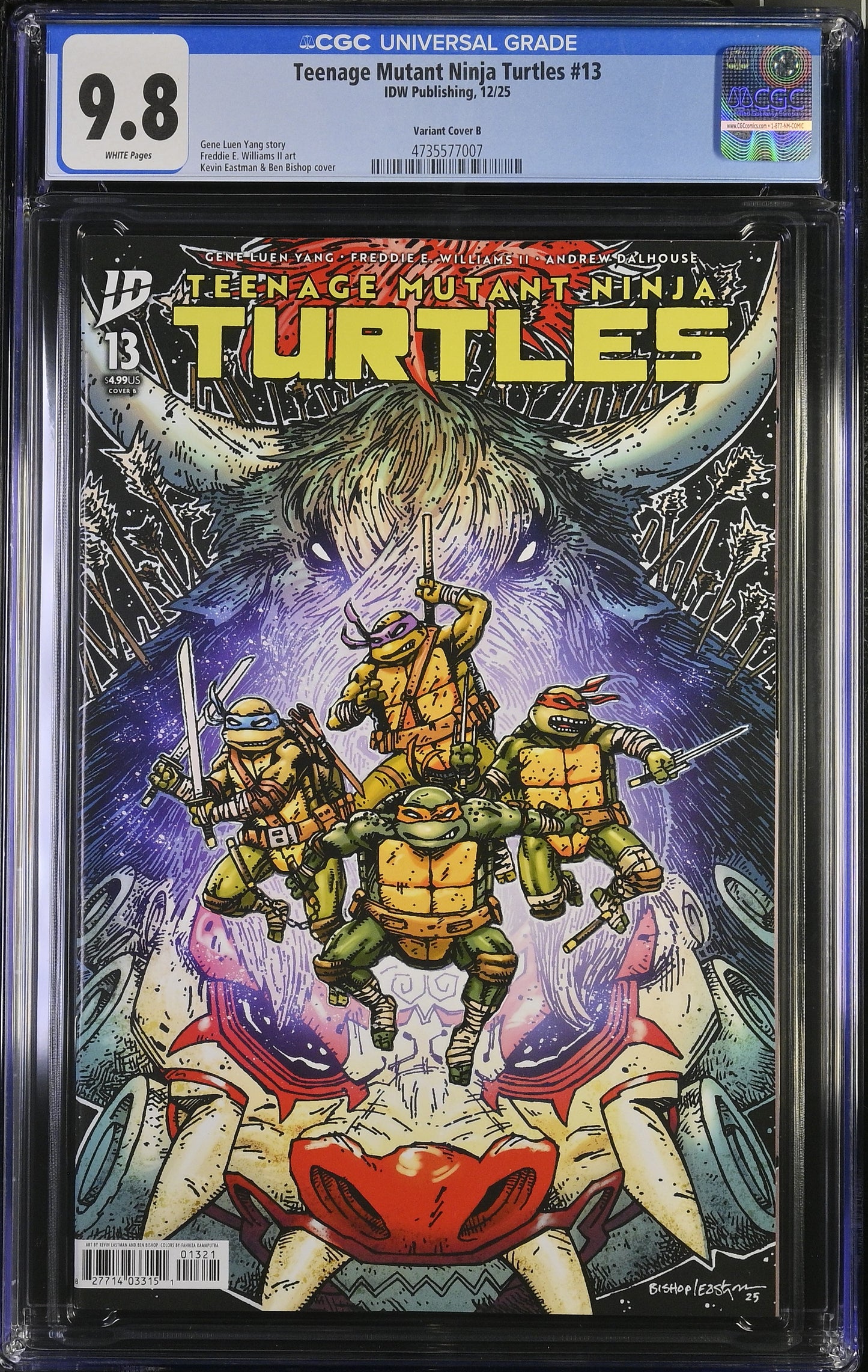 TMNT #13 1:25 virgin variant CGC 9.8 NM/M