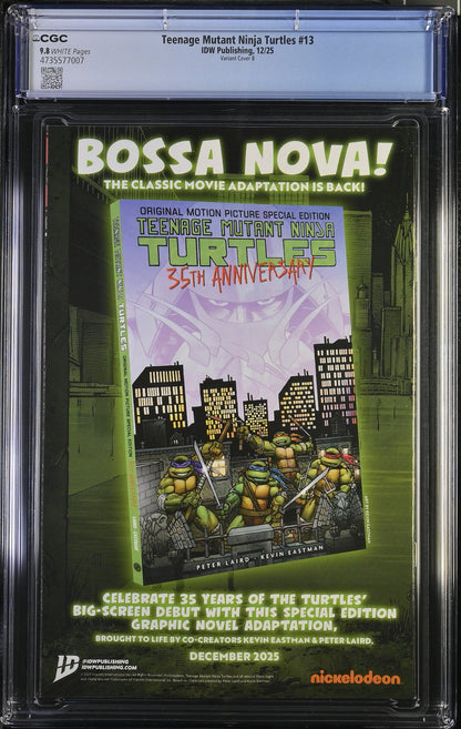 TMNT #13 1:25 virgin variant CGC 9.8 NM/M
