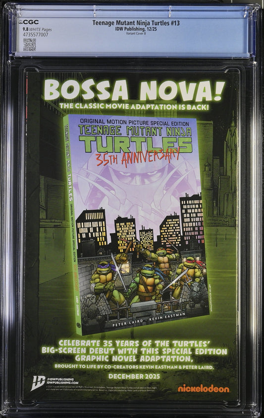 TMNT #13 1:25 virgin variant CGC 9.8 NM/M