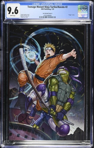 Teenage Mutant Ninja Turtles/Naruto #2 2025 CGC 9.6 Virgin Variant Cover