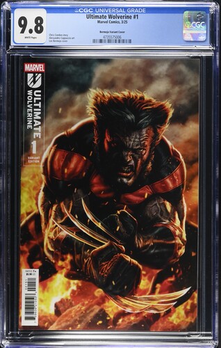 ULTIMATE WOLVERINE #1 CGC 9.8 BERMEJO VARIANT COVER MARVEL COMIC BOOKS 2025 KEY