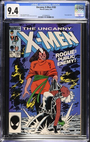 Uncanny X-Men #185 (Sep 1984, Marvel) CGC 9.4 Rogue