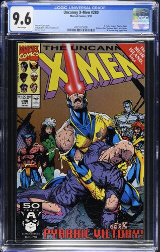 Uncanny X-Men #280 CGC 9.6 White Pages Bishop Gambit X-Men 1991