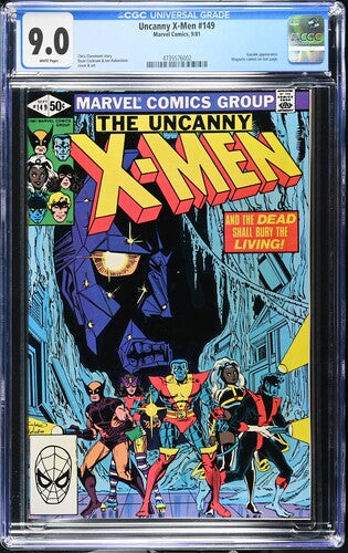 Uncanny X-Men #149 - CGC 9.0 - White Pages - Chris Claremont Writes, Cockrum Cvr
