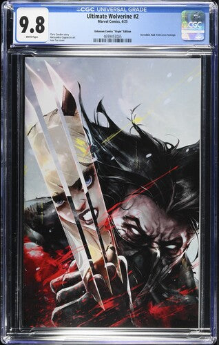 Ultimate Wolverine #2 CGC 9.8 Ivan Tao Virgin Edition Hulk 340 Homage