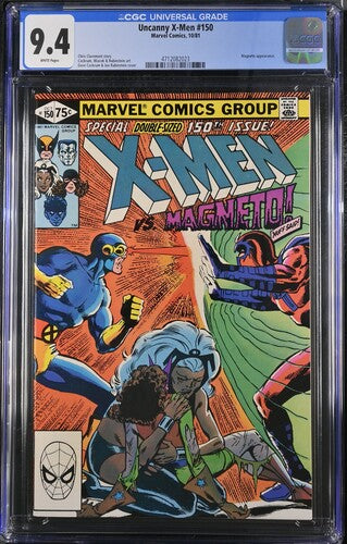 Uncanny X-Men 150 CGC 9.4 10/81, Magneto App. Double-Sized Issue